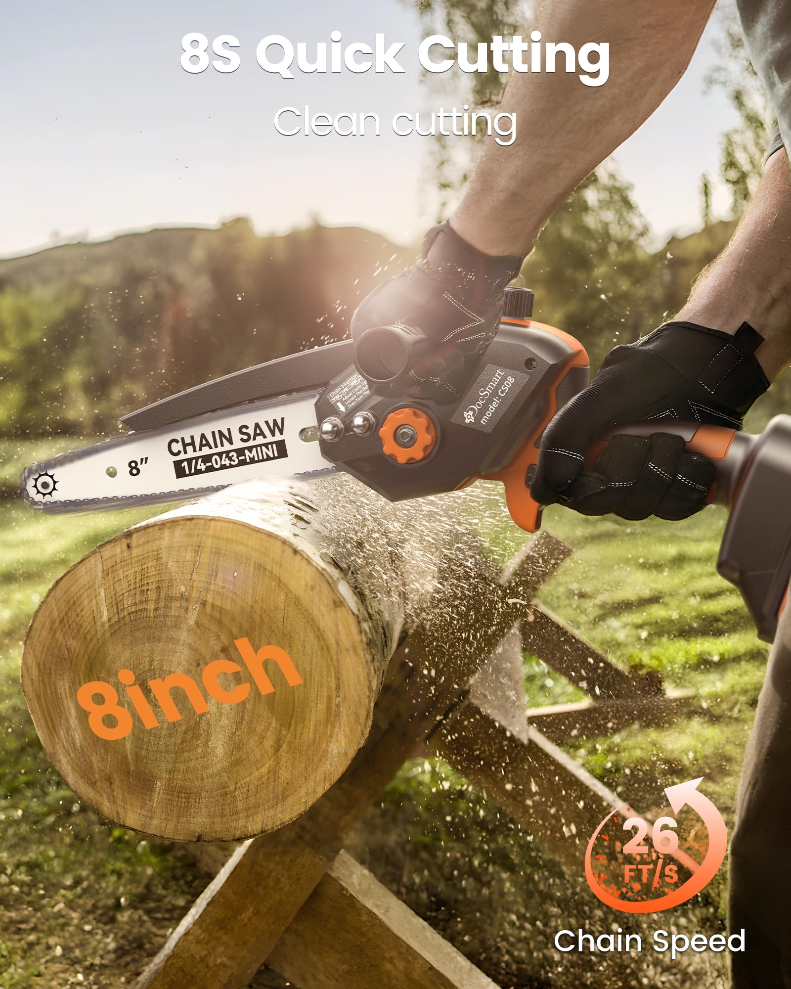 DocSmart safety gear including gloves and goggles for safe pruning tasks.
