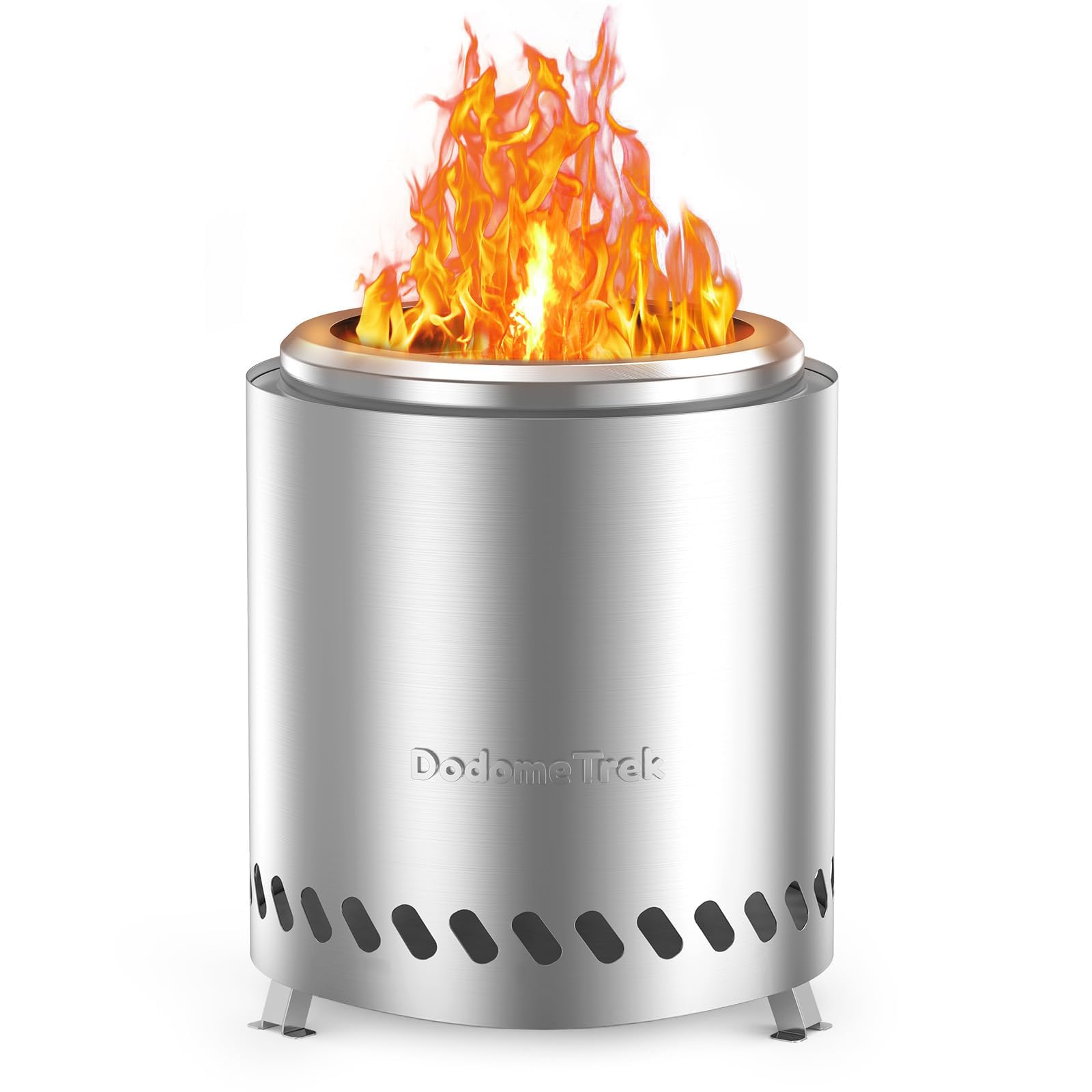 Dodometrek Table Top Fire Pit Mini in compact stainless design for cozy outdoor evenings.