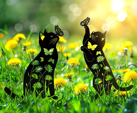 Doesen easy-install cat stake enhances garden without effort