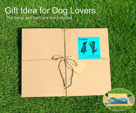 Doesen easy-install dog garden stake anchors quickly into the ground.