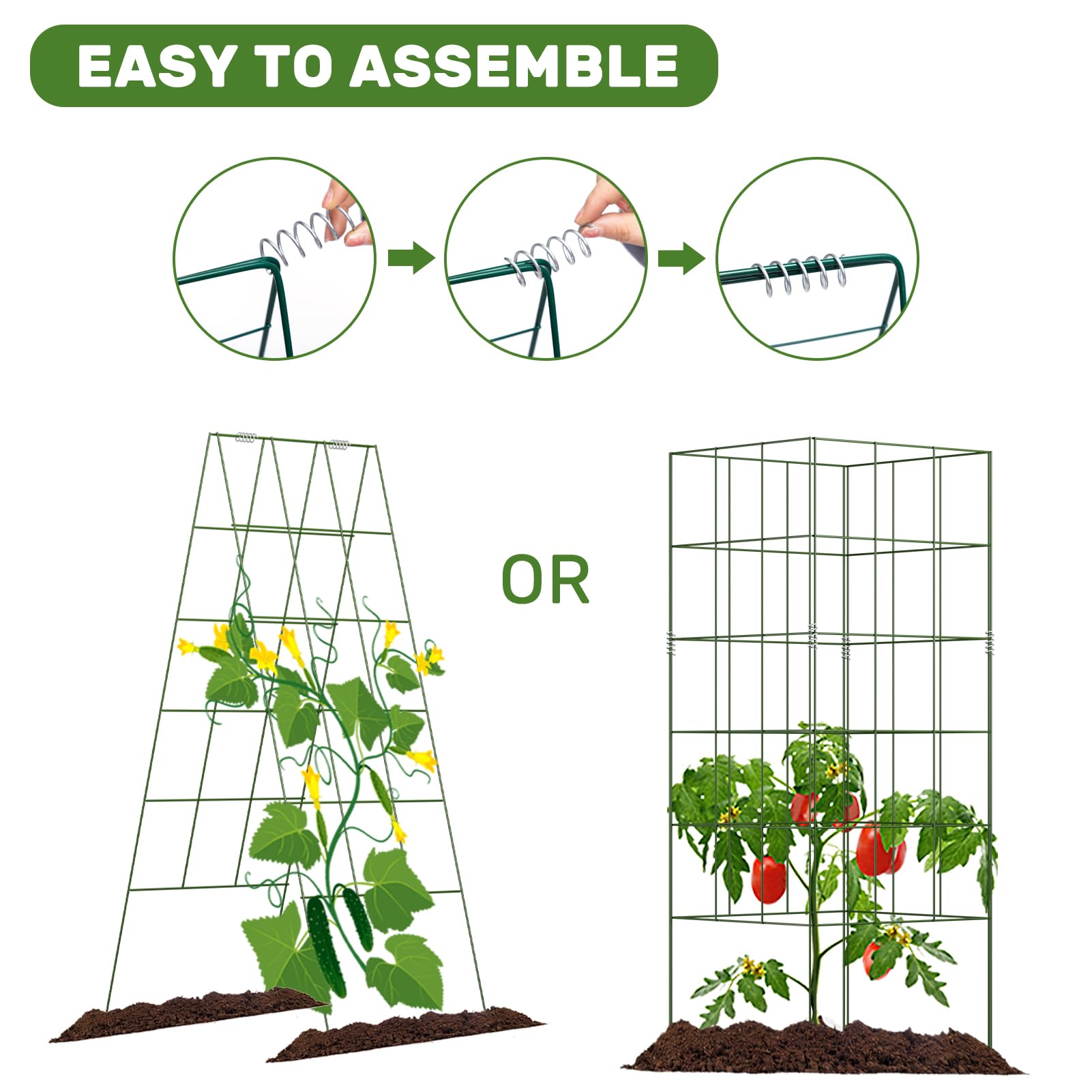 DOEWORKS trellis uses a 4mm plastic-coated steel core for durable strength