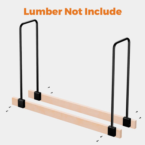 DOEWORKS brackets close-up highlights powder-coated steel construction for weather resistance
