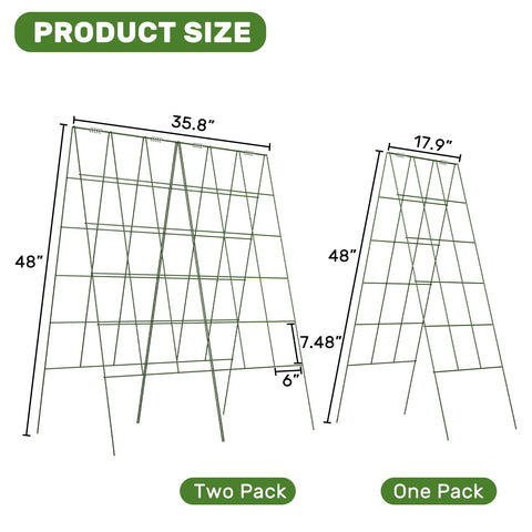Foldable legs on DOEWORKS trellis enable quick setup and compact storage