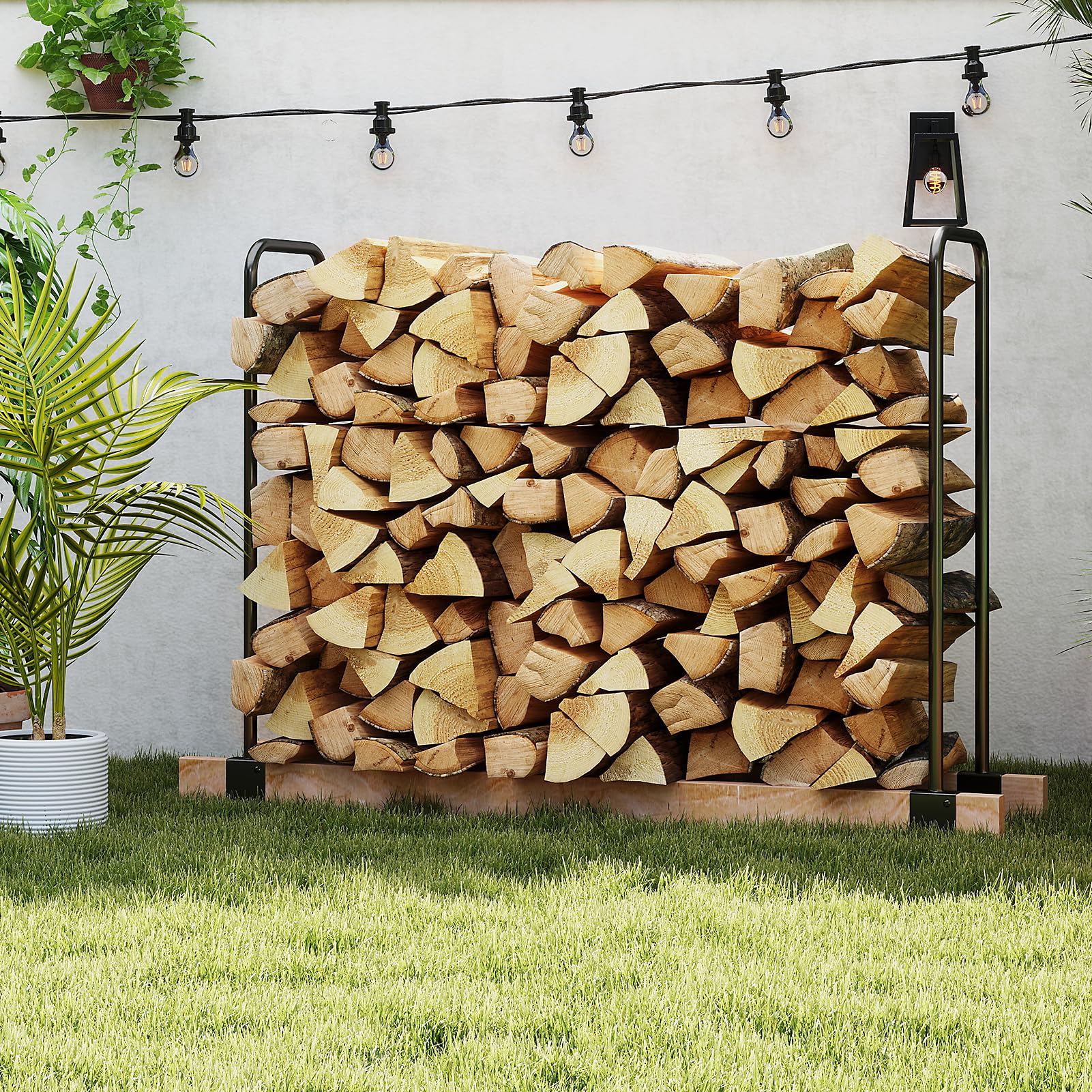 DOEWORKS outdoor rack with powder coating emphasizes weather resistance
