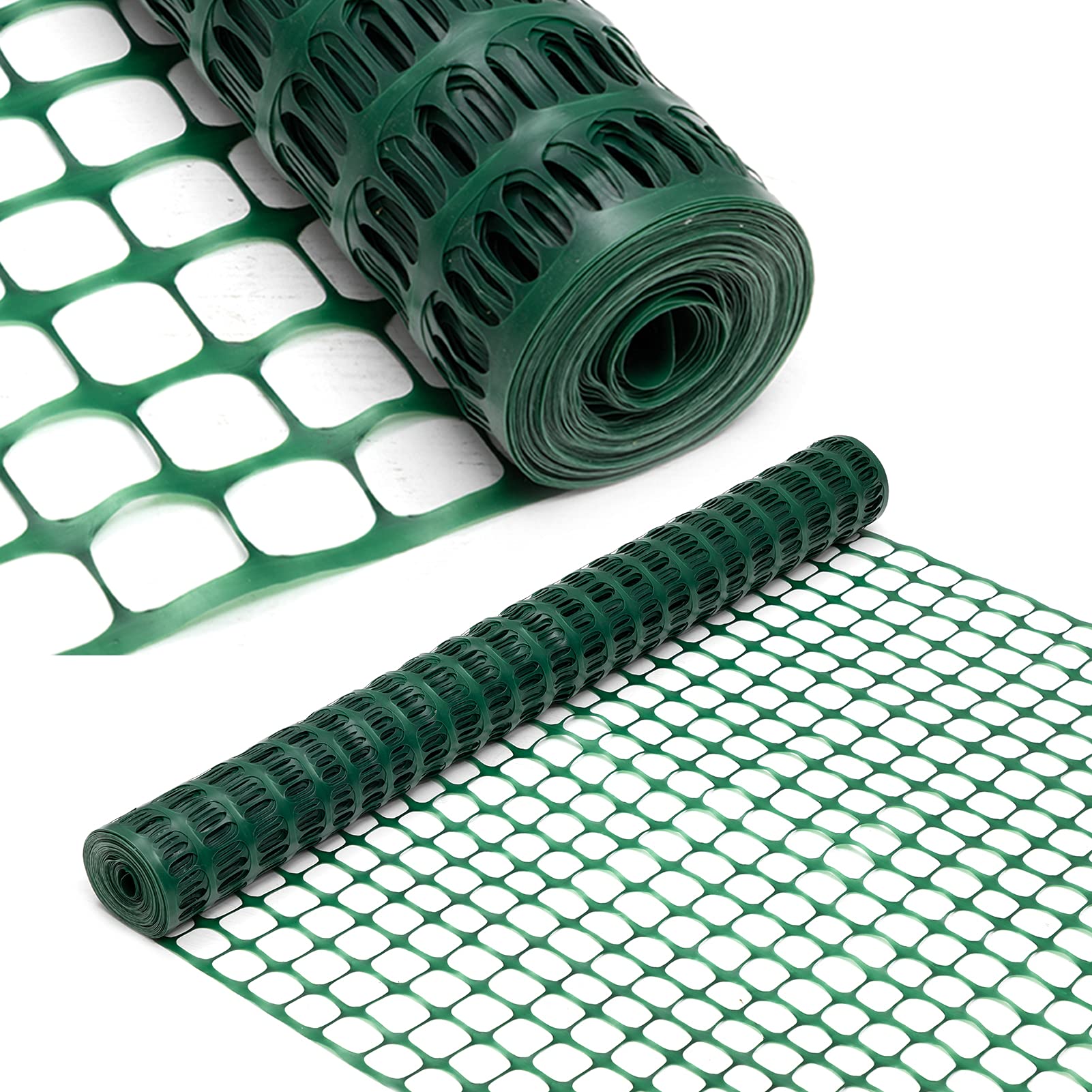 DOEWORKS safety fence 4x100 ft green roll for quick outdoor boundary.