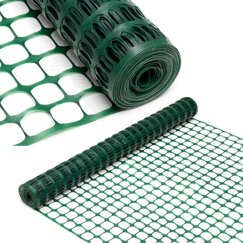 DOEWORKS safety fence 4x100 ft green roll for quick outdoor boundary.