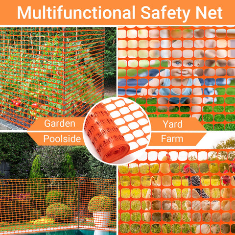 DOEWORKS orange mesh with 1.7 x 1.7 inch openings enables airflow while blocking entry.