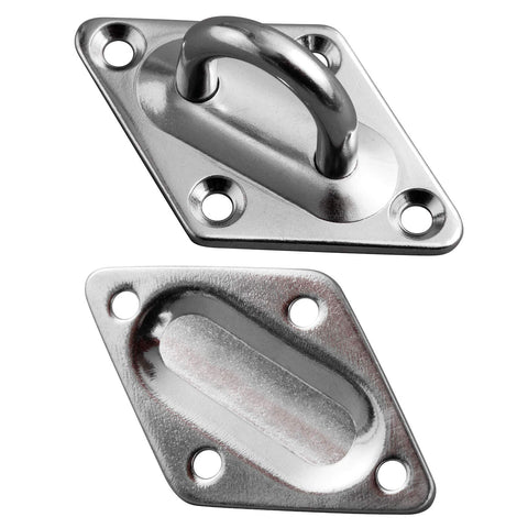 DOEWORKS hardware close-up screws and pad eyes for strong connections