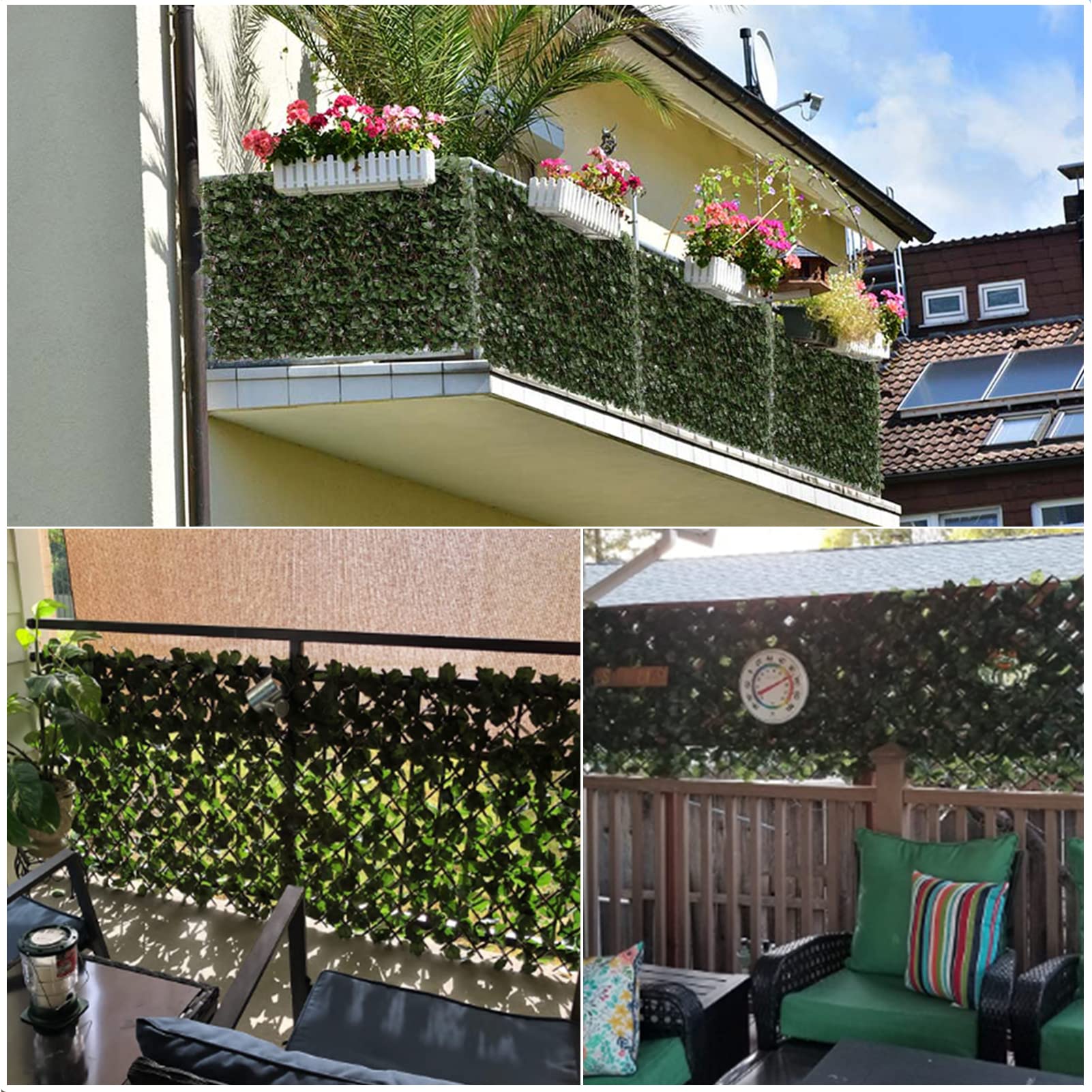 DOEWORKS greenery backdrop for events, enhances outdoor decor with low maintenance ivy.