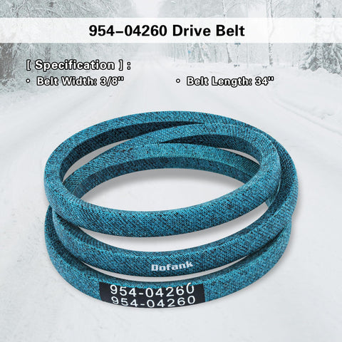Dofank 954-04260 drive belt installation view shows easy replacement compatibility