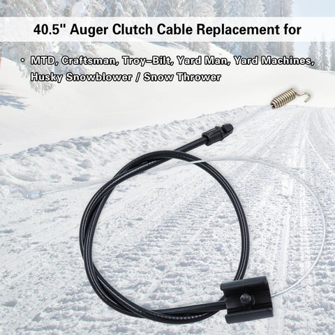 Dofank auger clutch cable with spring end for reliable engagement
