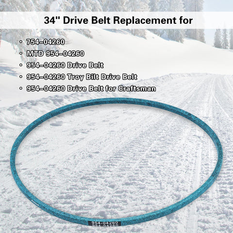 Dofank snow blower belt assembly image demonstrates compatible fit