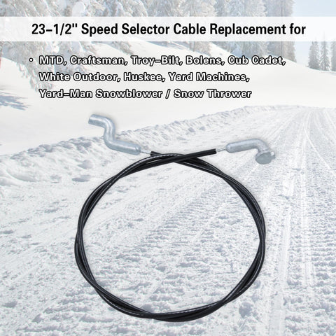 Dofank snowblower speed selector cable installation guide image.