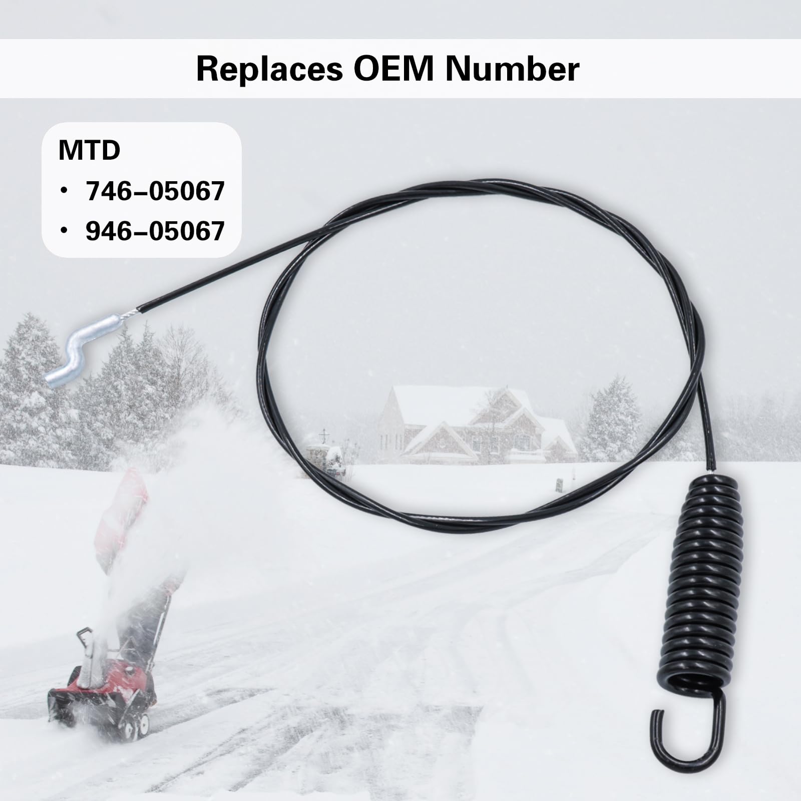 Dofank 44.8 inch replacement cable fits Yard Machines 2016-2017 models.
