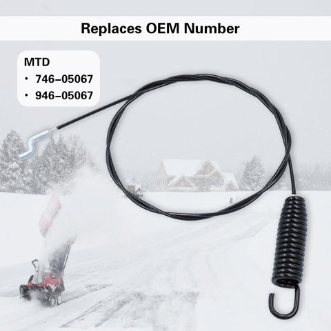 Dofank 44.8 inch replacement cable fits Yard Machines 2016-2017 models.