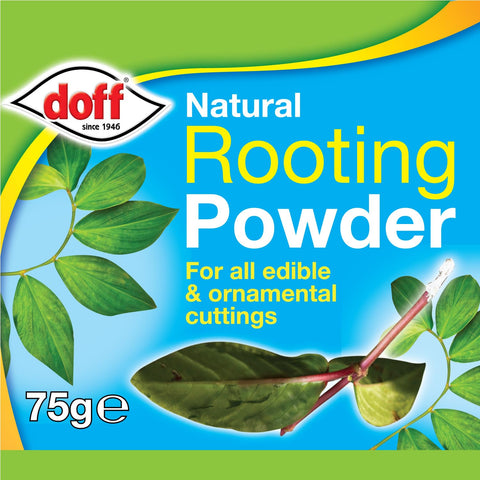 Doff Hormone Rooting Powder packaging in a compact dibber pack for easy storage