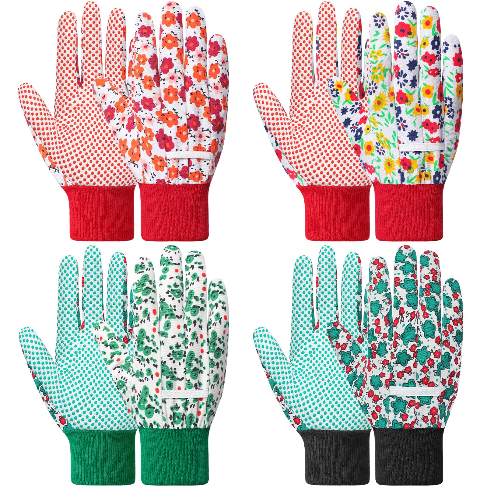 DOFOWORK garden gloves with non-slip dots for secure grip during planting