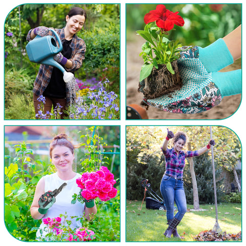 DOFOWORK packaging shown as gift-ready gardening gloves