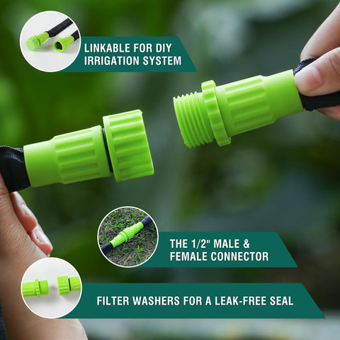 Reinforced PVC double-layer DOFOWORK hose prevents leaks along length