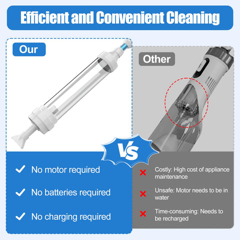 Dofurz spa vacuum narrow nozzle cleaning tight corners for spa debris.