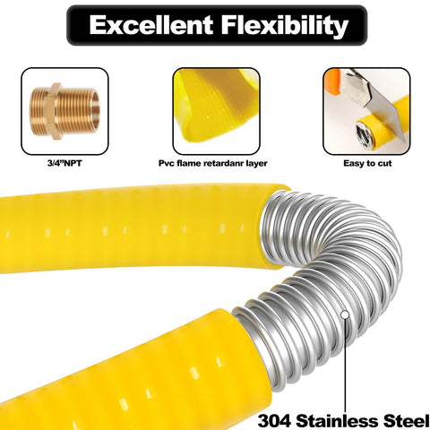 Dogetgd CSST stainless steel core highlighting corrosion resistance and durability