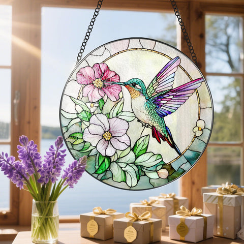 DOUHASU hummingbird suncatcher makes a thoughtful gift for birthdays, anniversaries, or housewarmings.