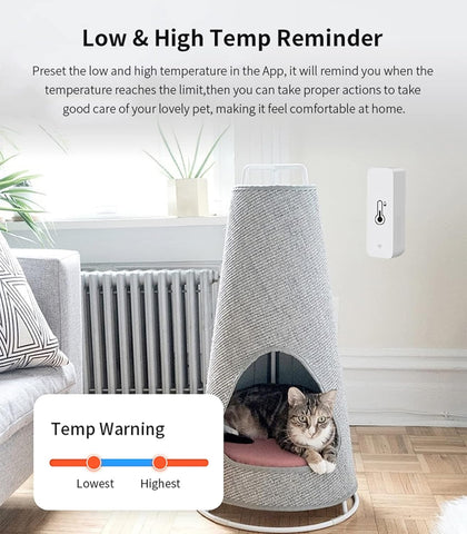 DoHome app shows history and graphs of temperature and humidity trends.