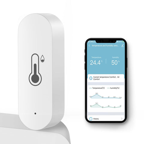 DoHome wifi temperature sensor provides real-time indoor readings for climate awareness.