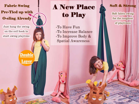 DOI IRON Sensory Swing delivers calming input for focused play or rest.