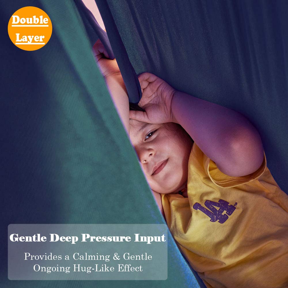 DOI IRON Sensory Swing for indoor and outdoor use simplifies setup anywhere.