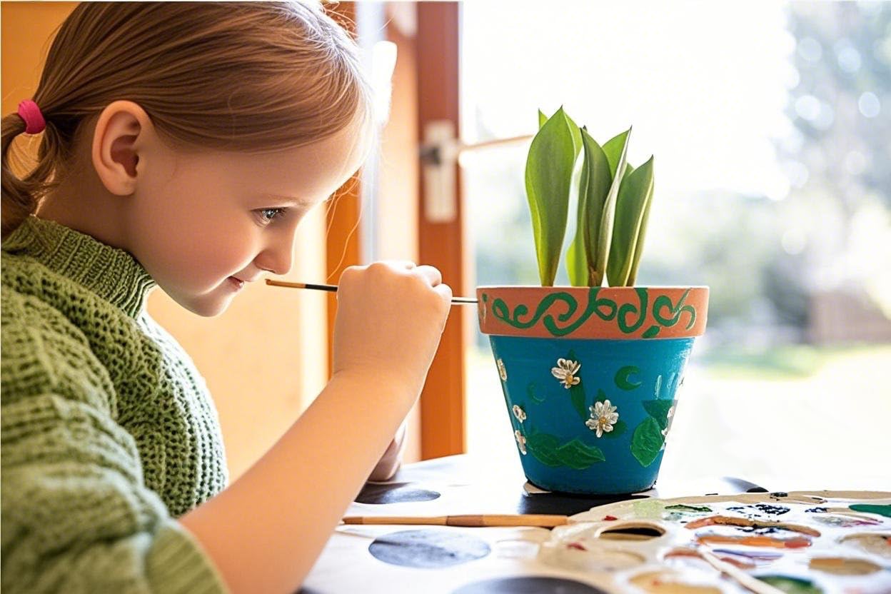 Doiaz DIY kit invites kids to paint, plant, and watch sprouts.