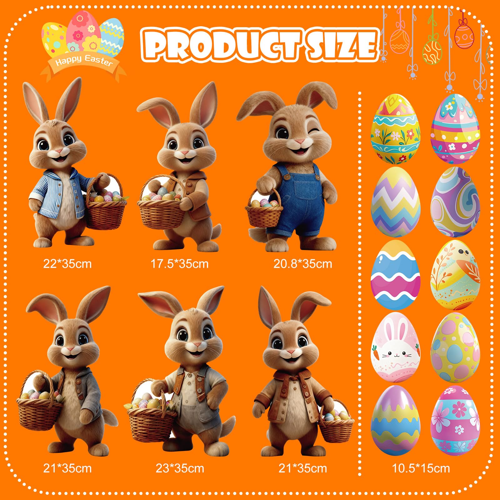 DOICAH weatherproof bunny signs endure rain and sun