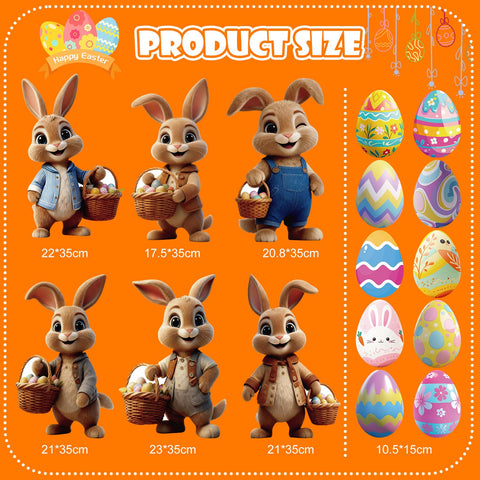 DOICAH weatherproof bunny signs endure rain and sun