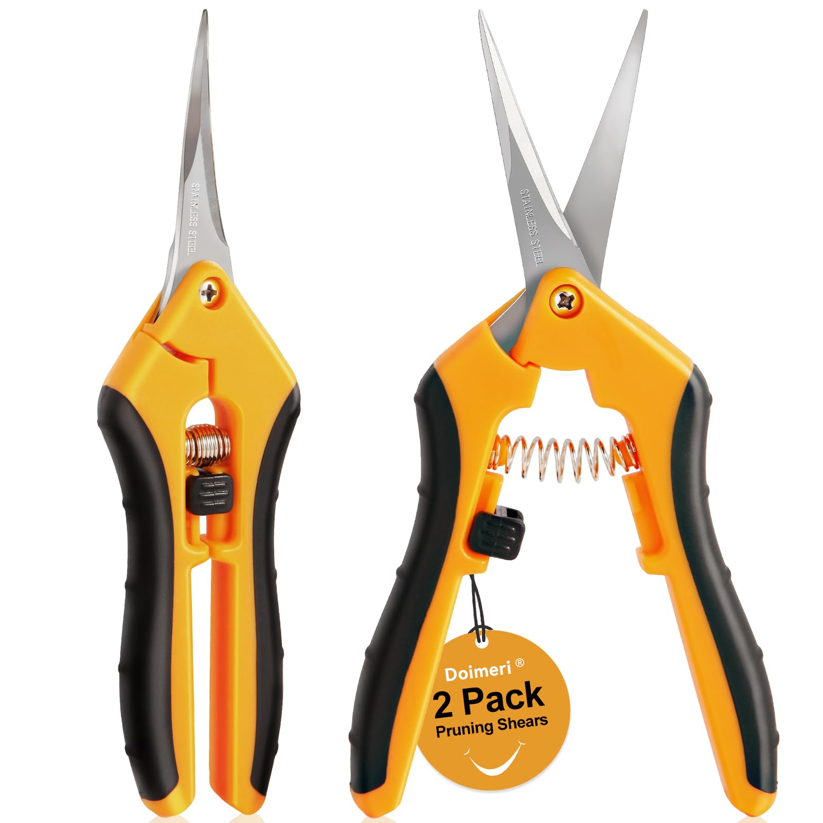 Doimeri pruning shears 6.5 inch straight blade for precise bonsai pruning