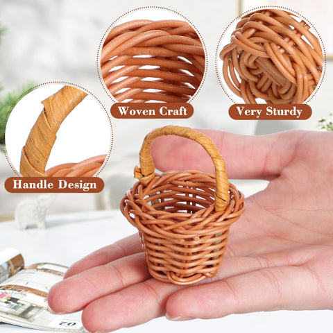 DOITOOL craft project basket; lightweight rattan for easy handling.