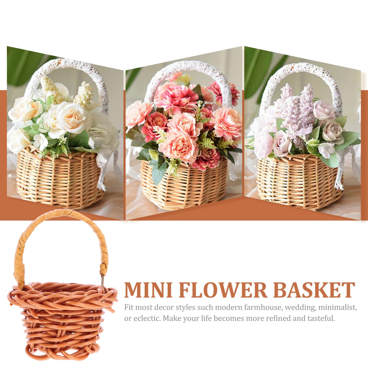 DOITOOL photo prop basket adds rustic charm to scenes.