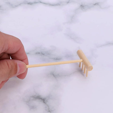 Polished bamboo handles offer smooth touch and confident handling