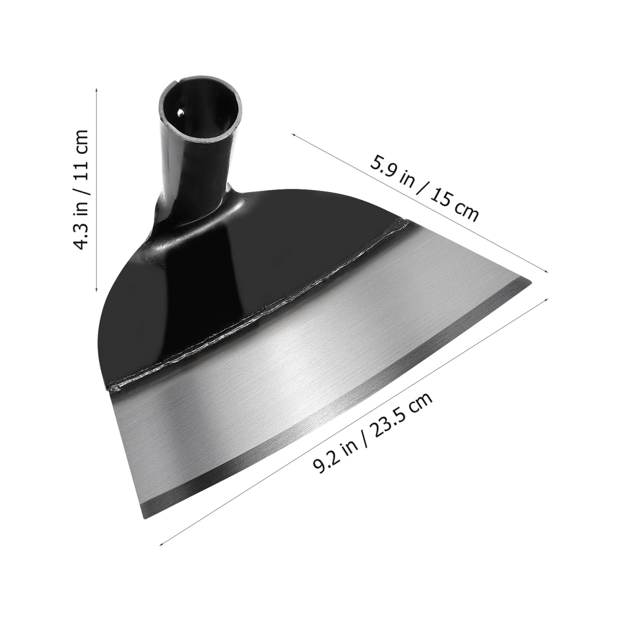 DOITOOL steel garden hoe in action demonstrates sturdy construction for seasons.