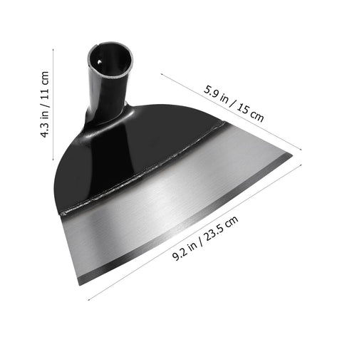 DOITOOL steel garden hoe in action demonstrates sturdy construction for seasons.