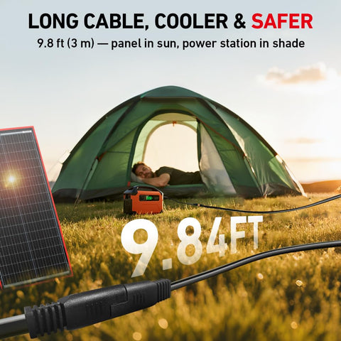 DOKIO USB ports provide emergency charging for phones and devices.