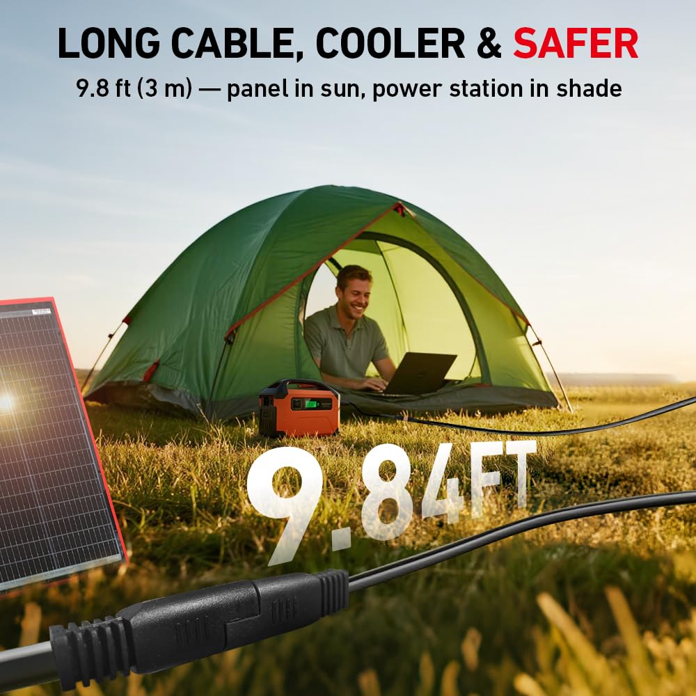 DOKIO USB ports powering phones and small devices during camping.