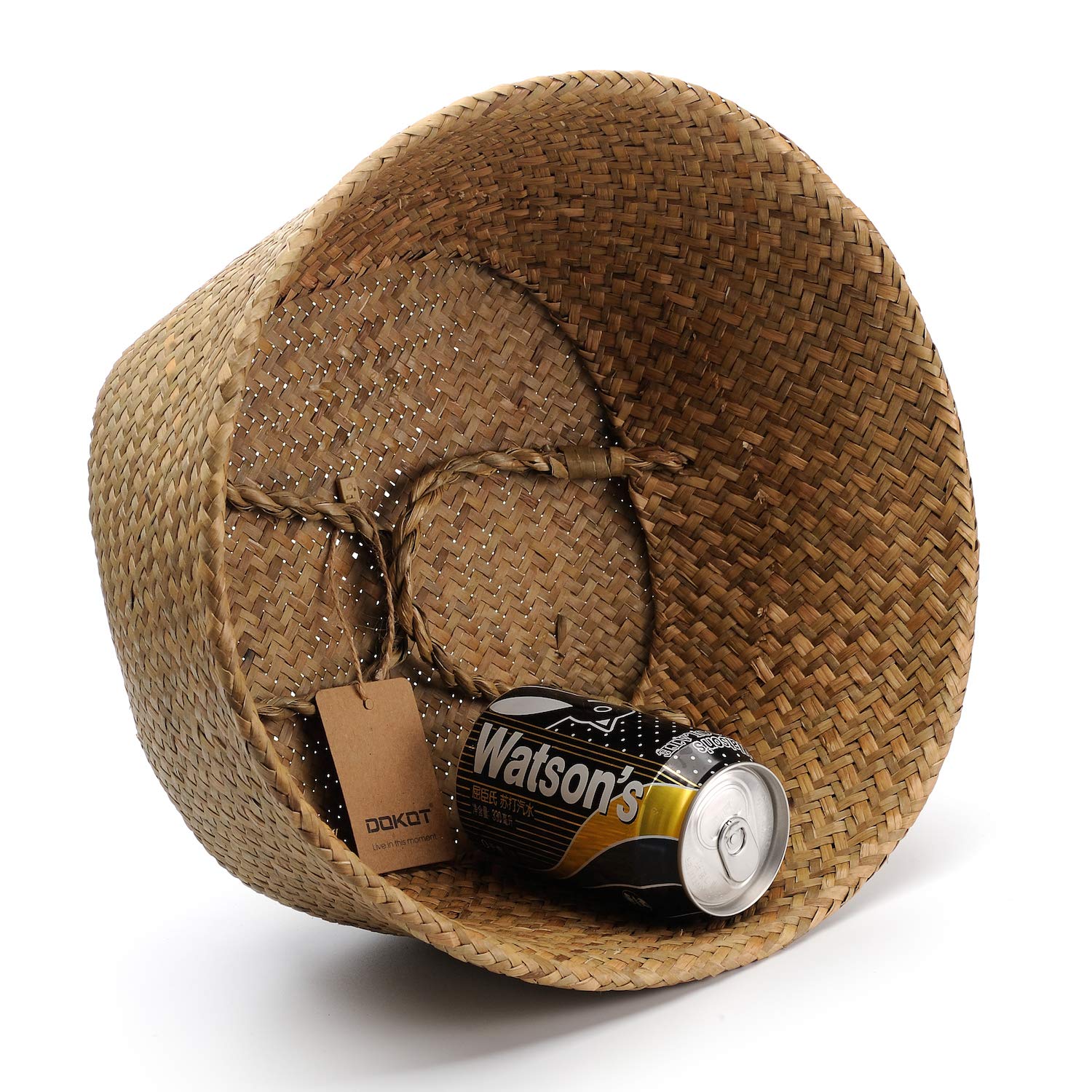 DOKOT Seagrass Basket for storage and toy organization in closets or shelves.