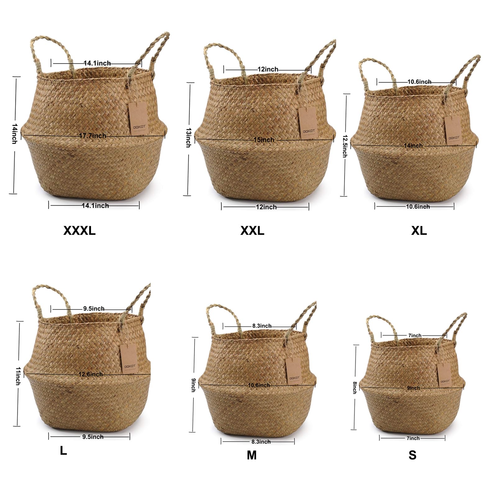 DOKOT basket fits corners and shelves with organic, coastal charm