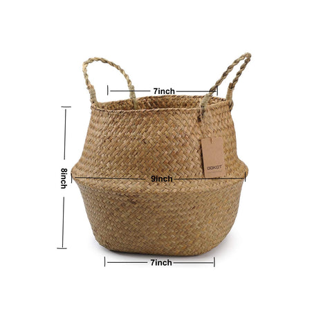 DOKOT handmade seagrass basket showcases unique texture and artisan craft
