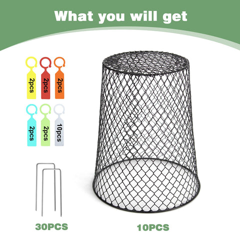 Doksving air-flow friendly design keeps sunlight and air reaching protected plants.