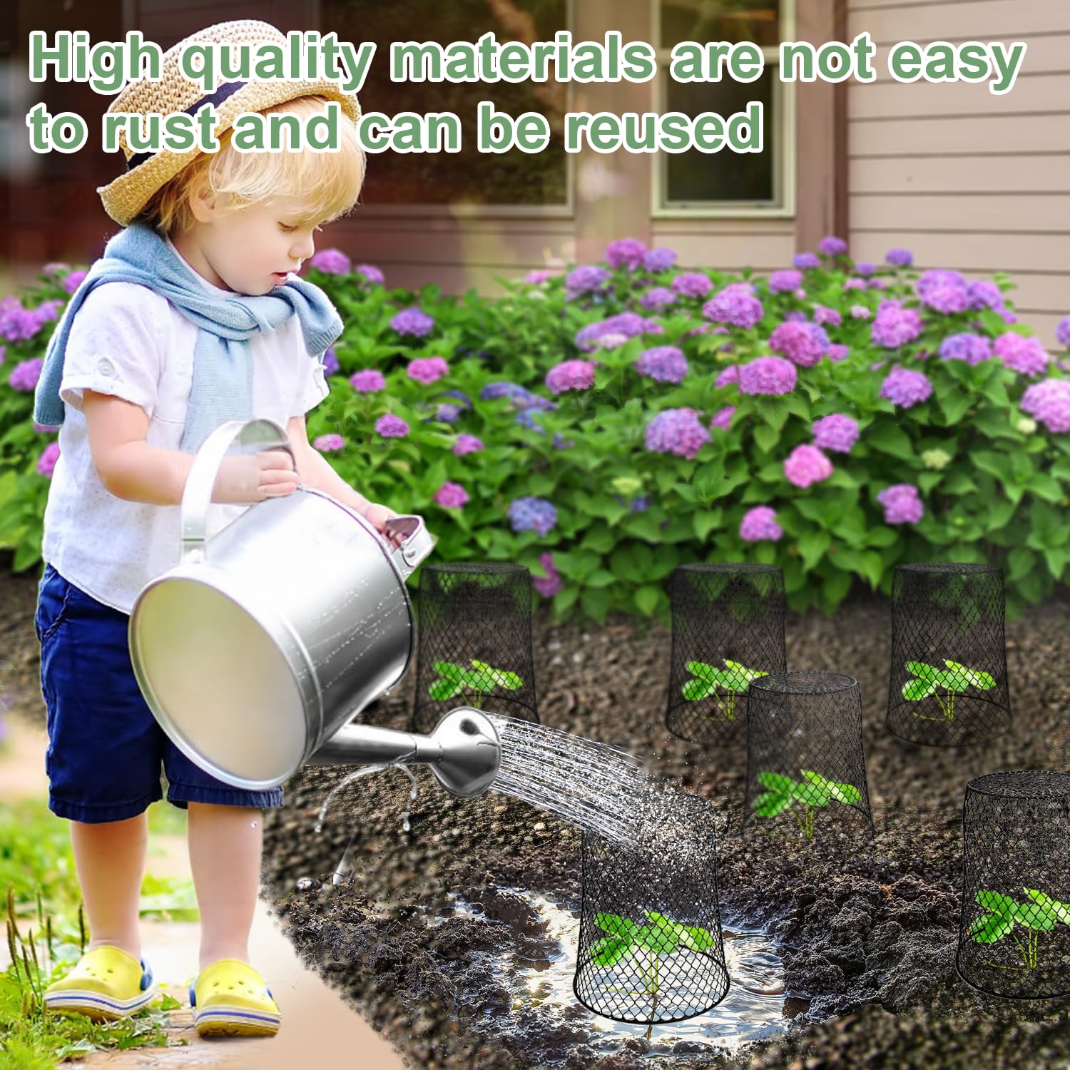 Doksving included labels and pins help organize garden beds and varieties.