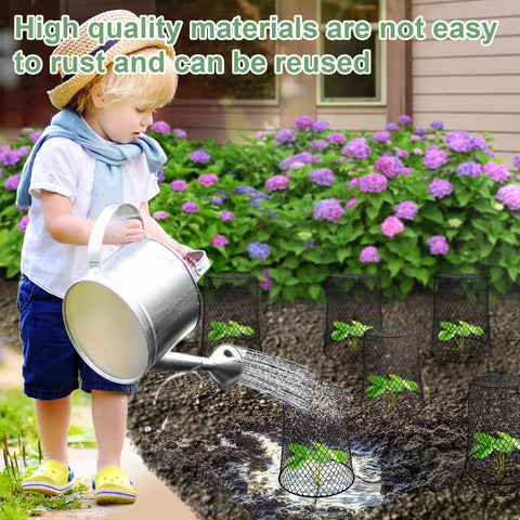 Doksving included labels and pins help organize garden beds and varieties.