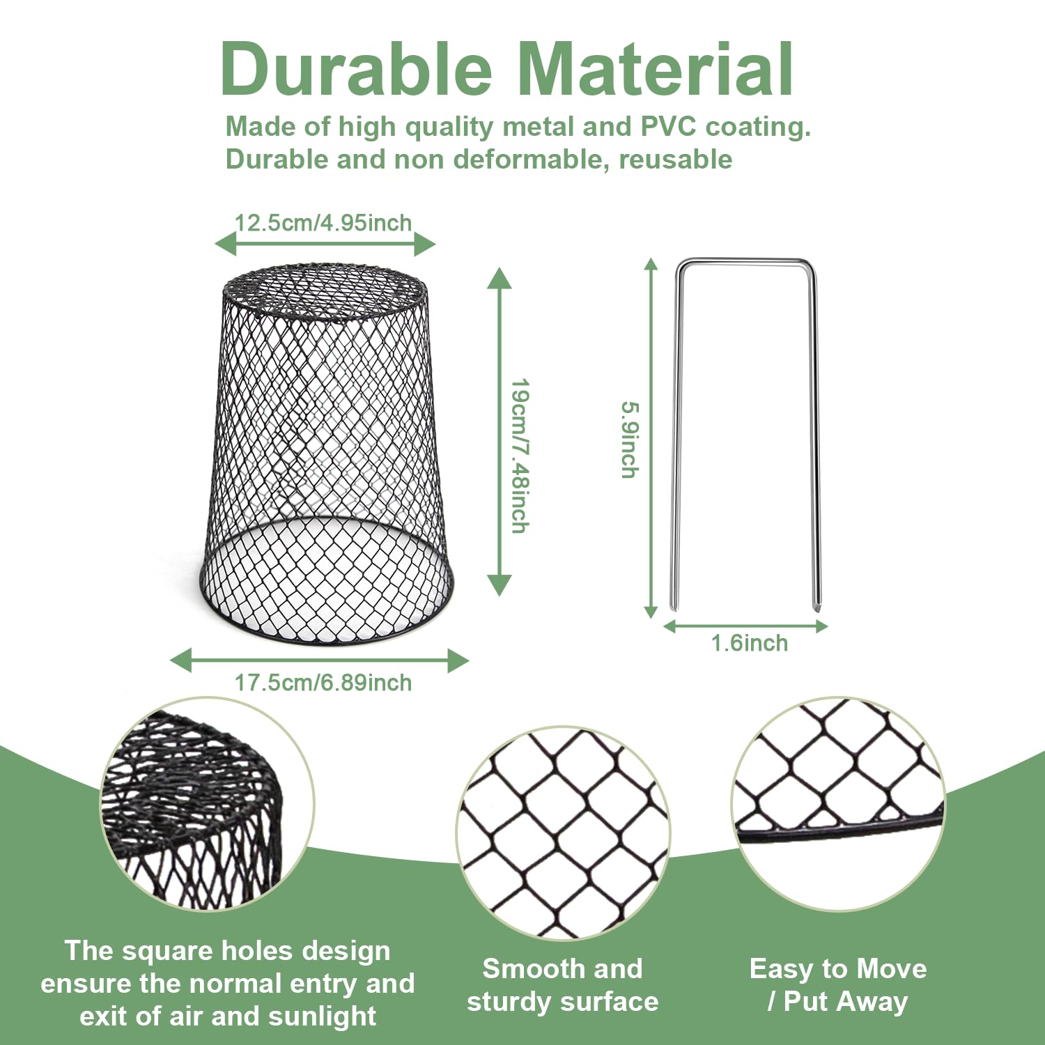 Doksving PVC-coated wire mesh combines durability with breathability for seedlings.