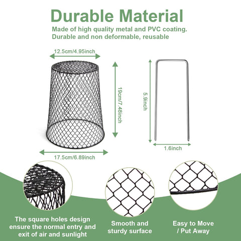 Doksving PVC-coated wire mesh combines durability with breathability for seedlings.