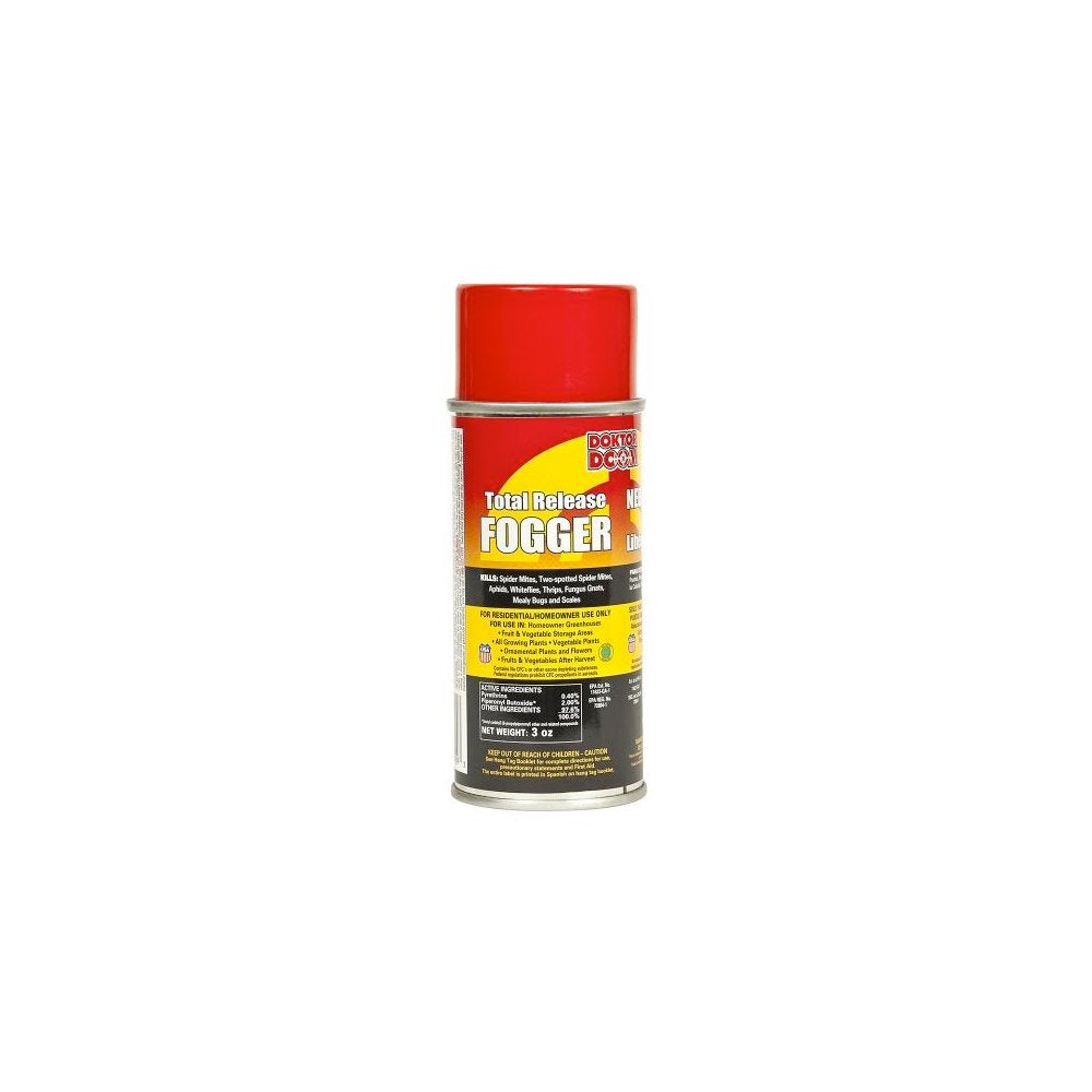 Doktor Doom Total Release Fogger can for quick indoor pest control in gardens